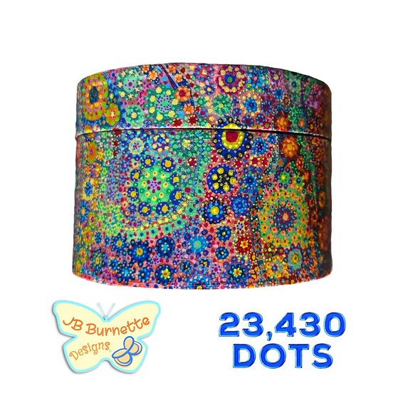 Dot MicroArt Jewelry Box, 23,430 Dots: Abstract "Libra Constellation" - Picture 6 of 10